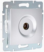 Розетка TV Оконечная без рамки Lezard Karina 1-м. матовое серебро картинка